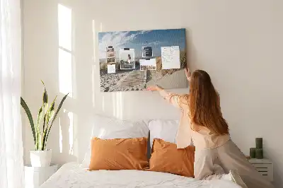Bedruckte Korkplatte Blick auf den Strand