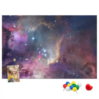 Kork Pinnwand Galaxie Welt