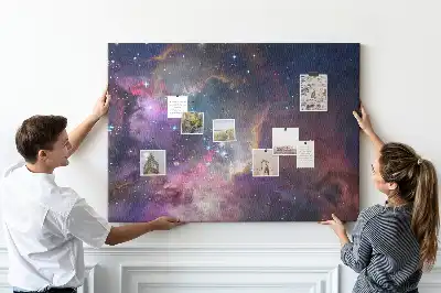 Kork Pinnwand Galaxie Welt