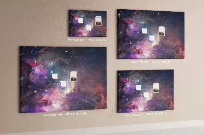 Kork Pinnwand Galaxie Welt