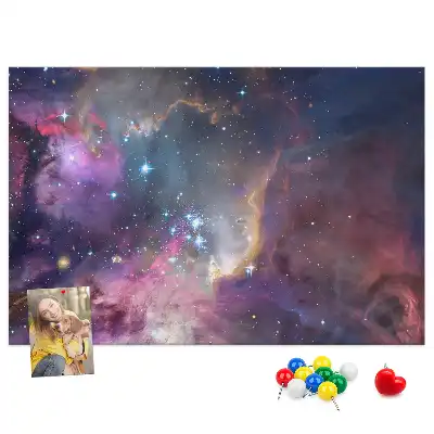 Kork Pinnwand Galaxie Welt