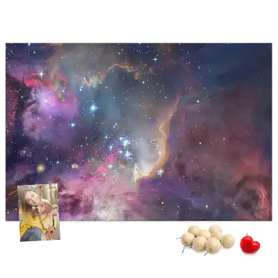 Kork Pinnwand Galaxie Welt