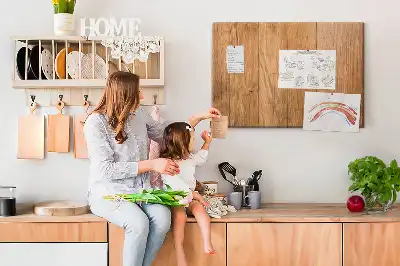 Bedruckte Korkplatte mit Bretter-Hintergrundstruktur