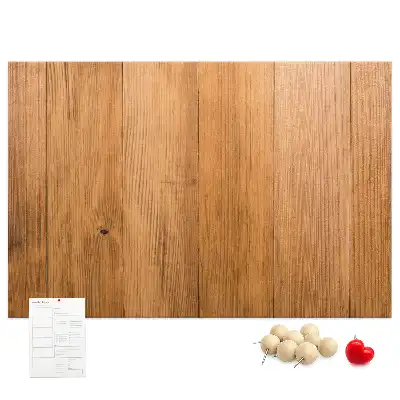 Bedruckte Korkplatte mit Bretter-Hintergrundstruktur
