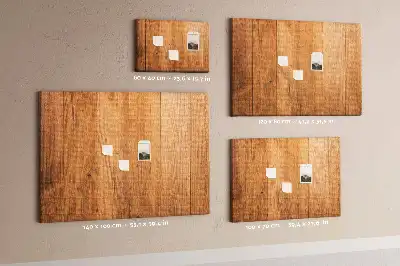 Bedruckte Korkplatte mit Bretter-Hintergrundstruktur