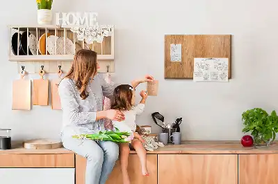 Bedruckte Korkplatte mit Bretter-Hintergrundstruktur