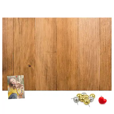 Bedruckte Korkplatte mit Bretter-Hintergrundstruktur