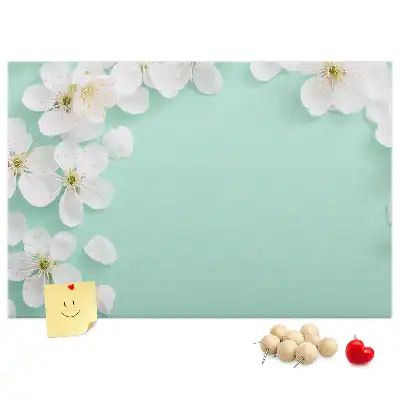 Pinnwand mit Motiv blühende Gänseblümchen