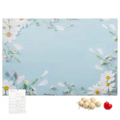 Bedruckte Korkplatte Blumenrahmen