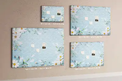 Bedruckte Korkplatte Blumenrahmen