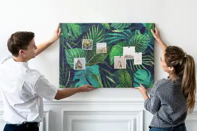 Bilder-Korktafel Exotische Blätter