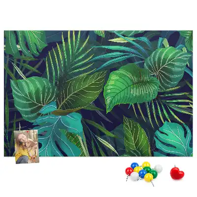 Bilder-Korktafel Exotische Blätter