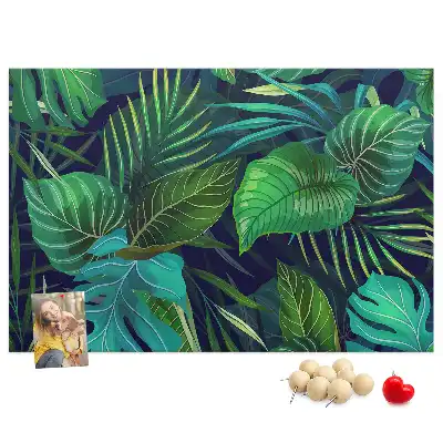 Bilder-Korktafel Exotische Blätter