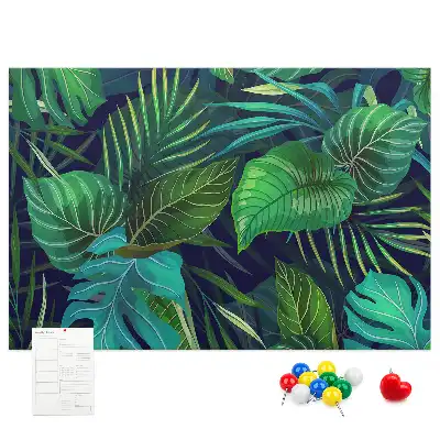 Bilder-Korktafel Exotische Blätter