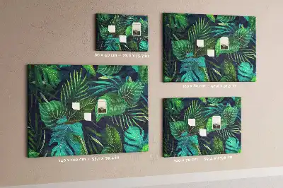 Bilder-Korktafel Exotische Blätter