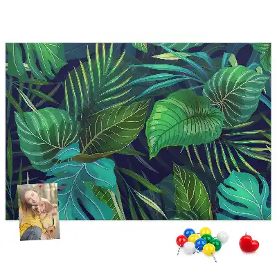 Bilder-Korktafel Exotische Blätter