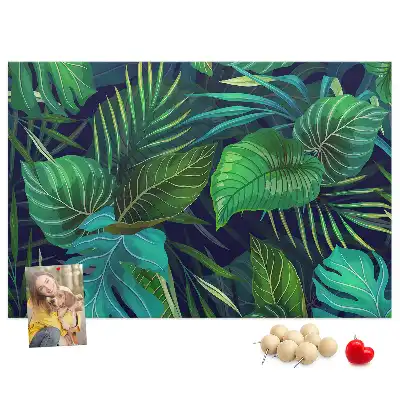 Bilder-Korktafel Exotische Blätter