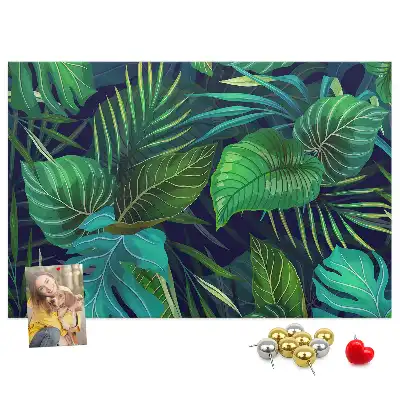 Bilder-Korktafel Exotische Blätter