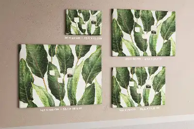 Bedruckte Korkplatte Palmblätter