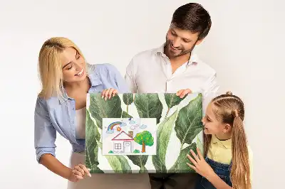 Bedruckte Korkplatte Palmblätter