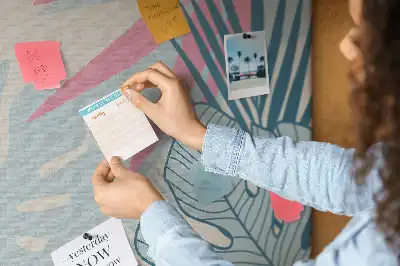 Pinnwand Pastellblätter