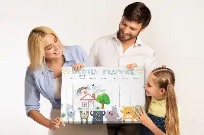 Kork Pinnwand Planer für Kinder für die Woche
