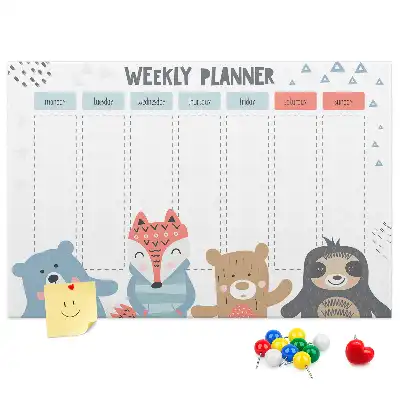 Bilder-Korktafel Wochenplan