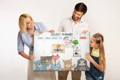 Bilder-Korktafel Wochenplan