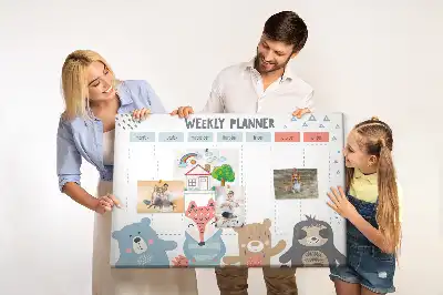Bilder-Korktafel Wochenplan