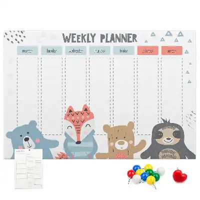 Bilder-Korktafel Wochenplan