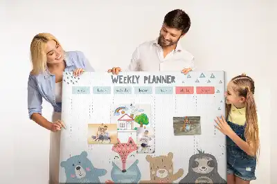 Bilder-Korktafel Wochenplan