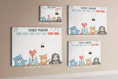 Bilder-Korktafel Wochenplan