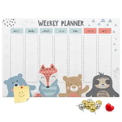 Bilder-Korktafel Wochenplan