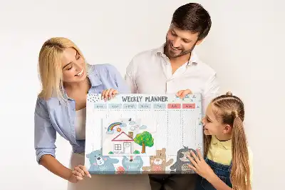 Bilder-Korktafel Wochenplan