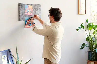 Bedruckte Korkplatte in Steinoptik