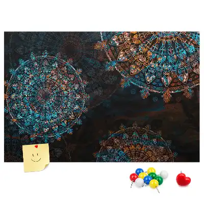 Kork-Pinnwand mit Mandala-Muster