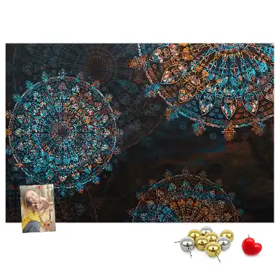 Kork Pinnwand Mandala-Muster