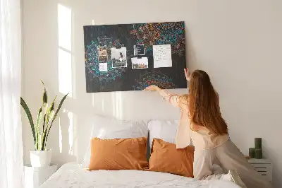 Kork Pinnwand Mandala-Muster