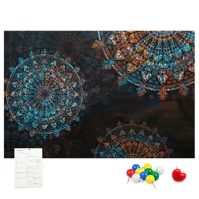 Kork Pinnwand Mandala-Muster