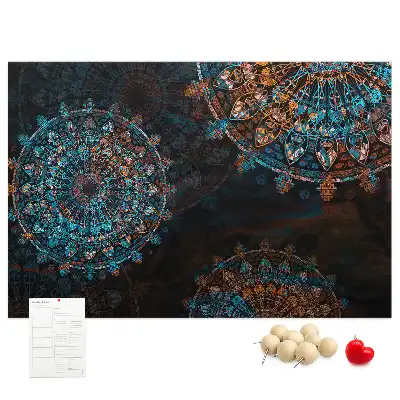 Kork Pinnwand Mandala-Muster