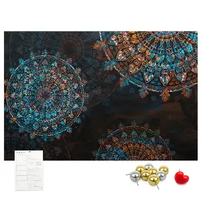 Kork Pinnwand Mandala-Muster