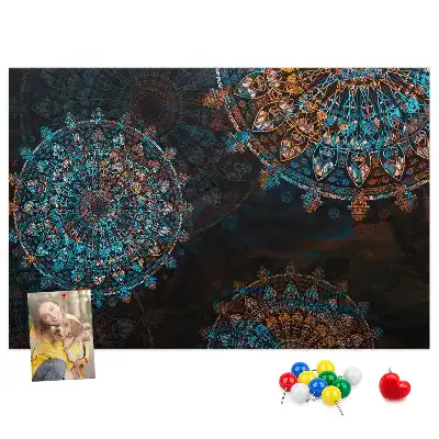 Kork Pinnwand Mandala-Muster