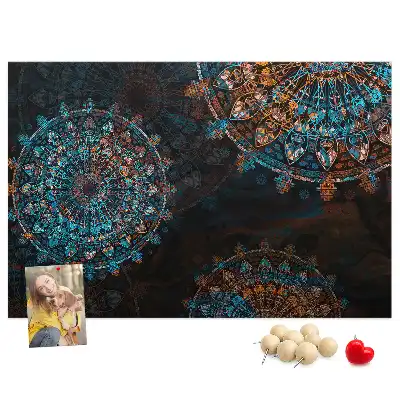 Kork Pinnwand Mandala-Muster