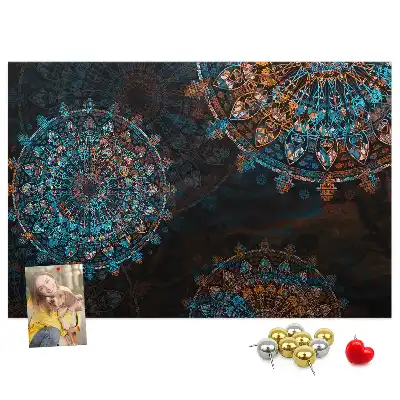 Kork Pinnwand Mandala-Muster