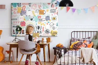 Bilder-Korktafel Lineare minimalistische Zeichnungen