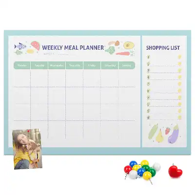 Bilder-Korktafel Diät-Essensplaner