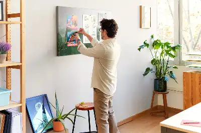 Kork Pinnwand Moderne Pflanzenmotive