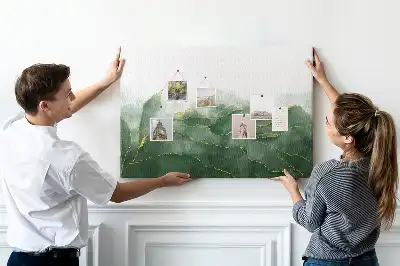 Kork Pinnwand Moderne Pflanzenmotive