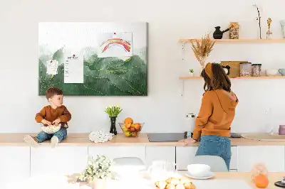 Kork Pinnwand Moderne Pflanzenmotive
