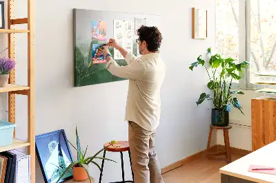 Kork Pinnwand Moderne Pflanzenmotive